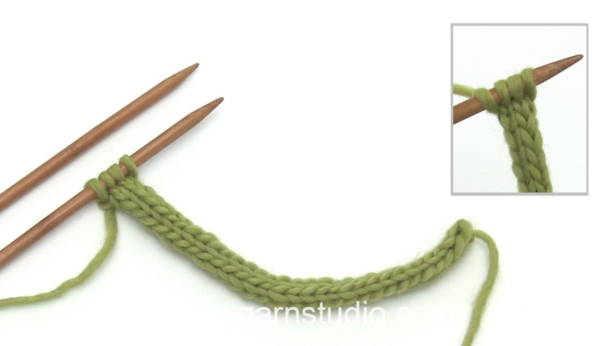 How to knit an I-cord from the right side (RS)