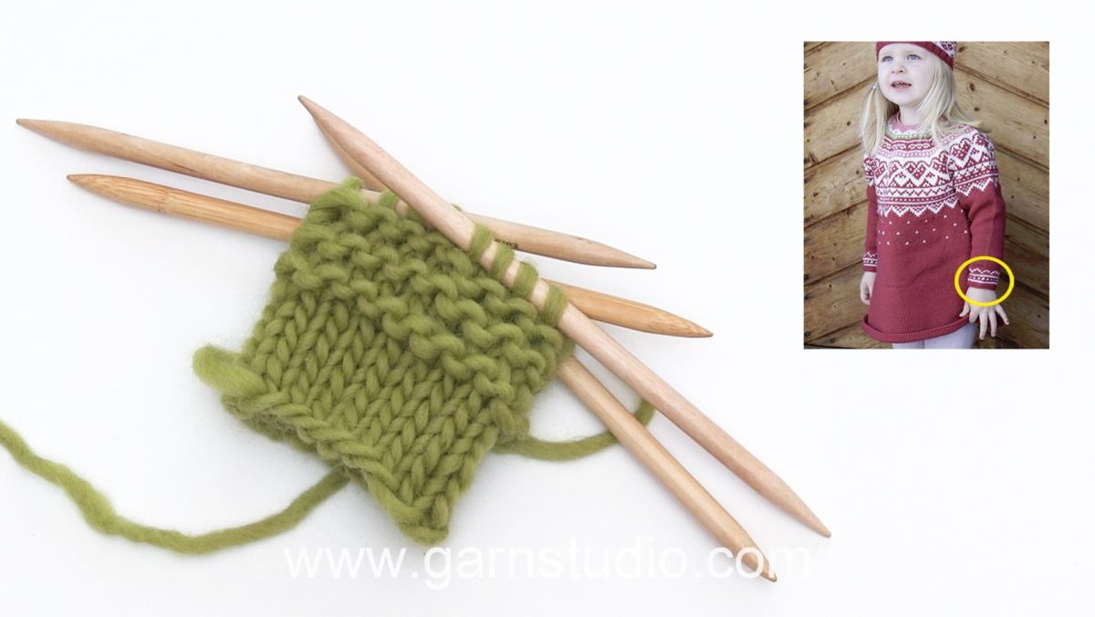 How to knit garter stitch in the round on double pointed needles