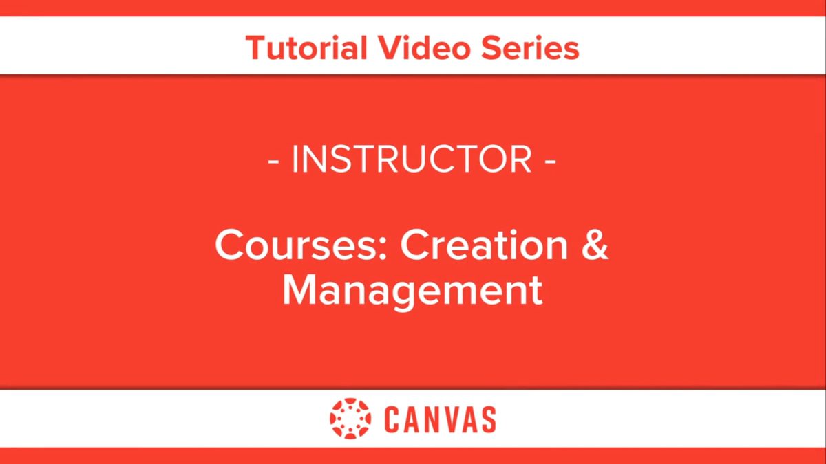 313 – Courses: Creation & Management