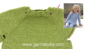 How to knit a jumper top down