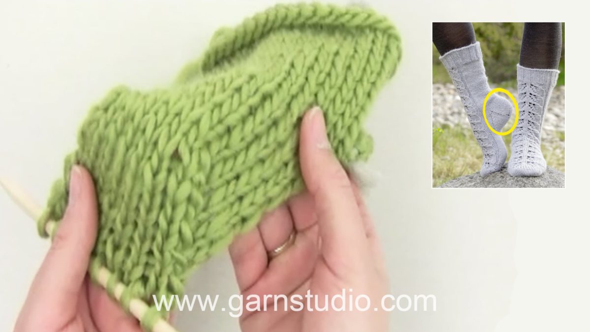 How to decrease for the heel on a sock (standard method)