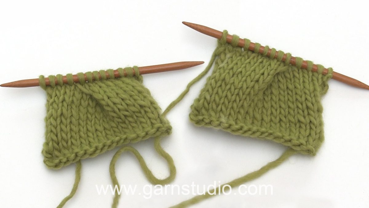 How to knit a pleat