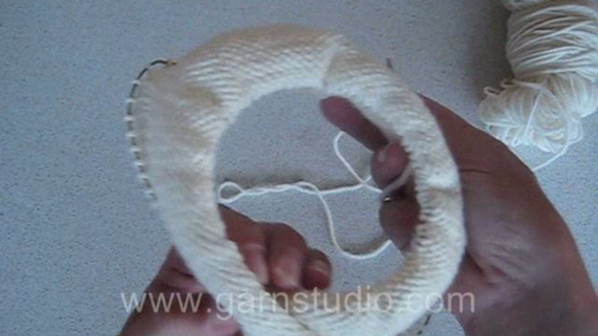 How to knit a Moebius (Möbius) ring