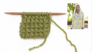 How to knit a bamboo pattern