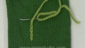 How to embroider chain stitches