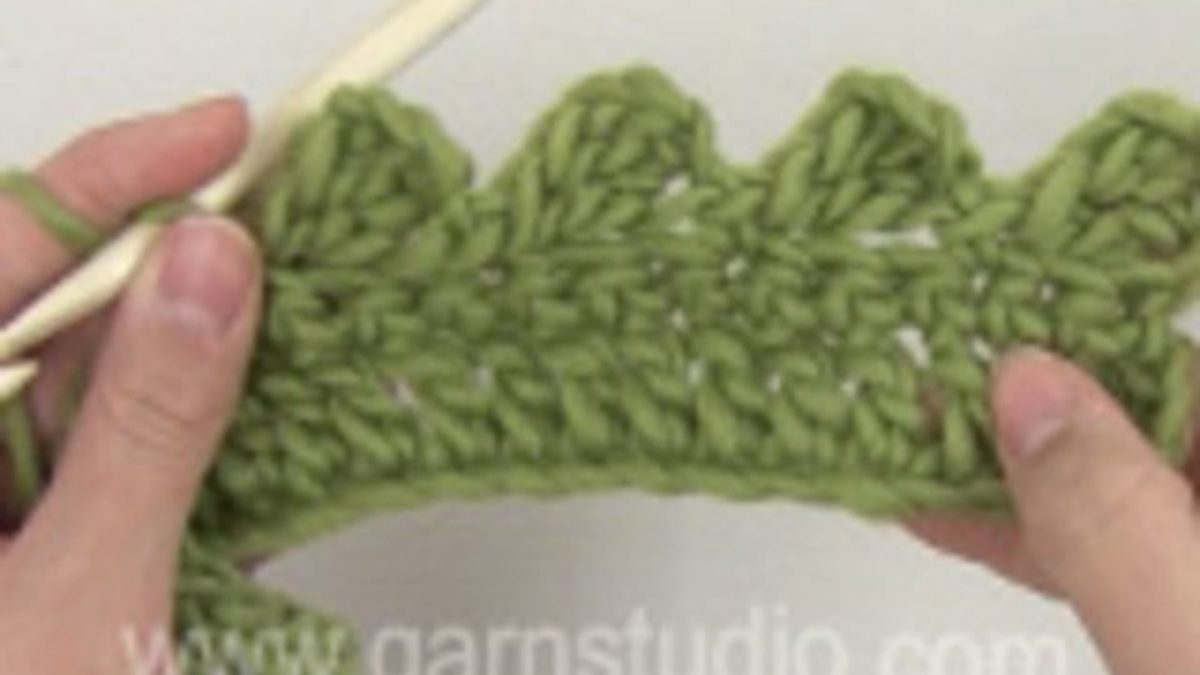 How to crochet loops along an edge