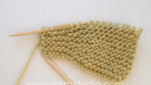 How to knit basic short rows in garter stitch