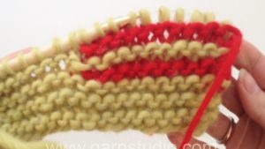 How to knit short rows in garter st with wrap