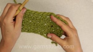 How to crochet a lemon peel texture