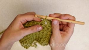 How to crochet treble cross stitch