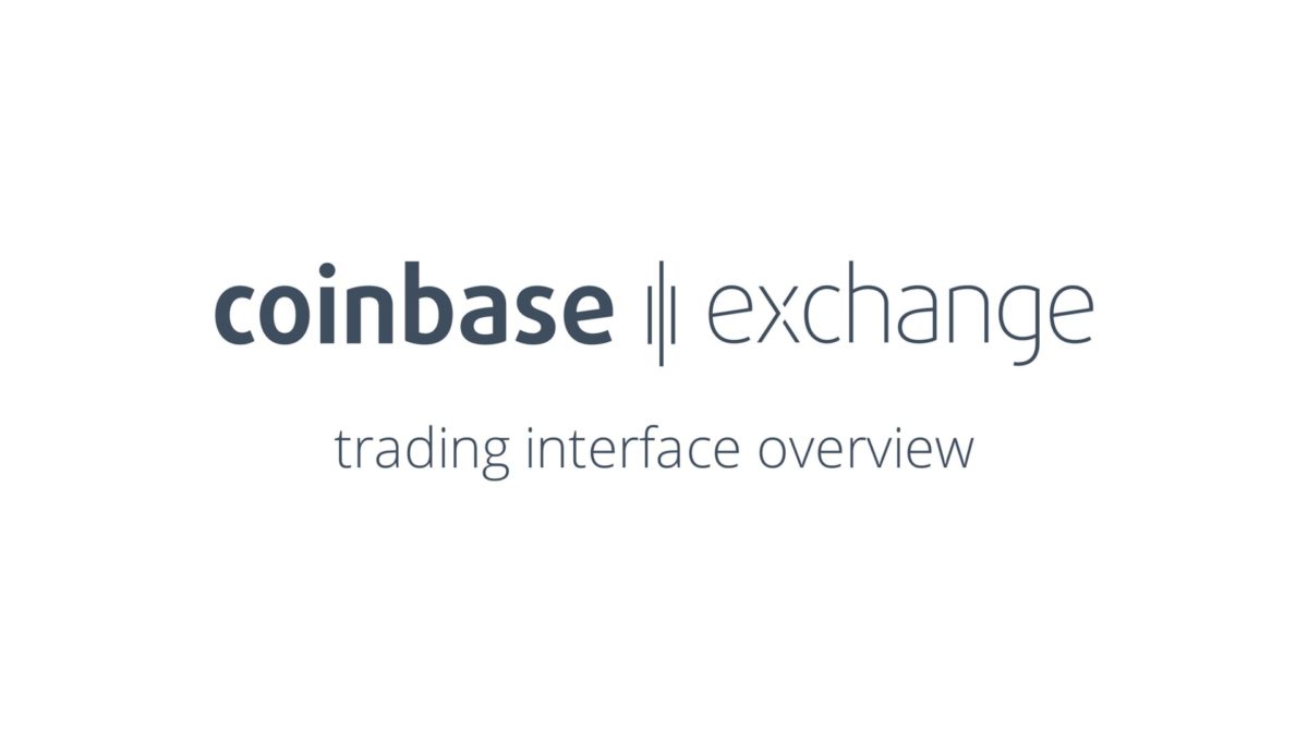 Coinbase Exchange interface overview