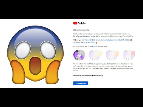 YouTube mistakenly removed ❌ one of my videos because of harmful and dangerous policy violations❗