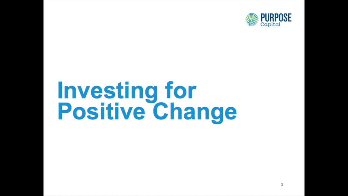Genus Fossil Free Seminar: Investing for Positive Change – Christie Stephenson, Purpose Capital