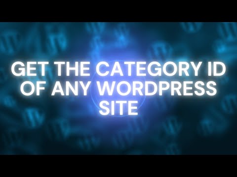 How to get the numeric IDs of categories from any WordPress site?