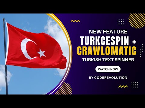 TurkceSpin Support Added to Crawlomatic – automatically paraphrase and spin Turkish content