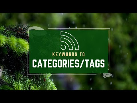 echo rss keywords to categories or tags