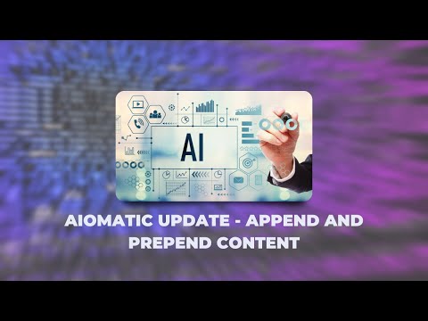 Aiomatic prepend and append your own content to the AI generated article