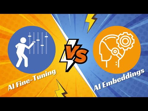 What is the difference between AI model fine-tuning  and AI Embeddings?