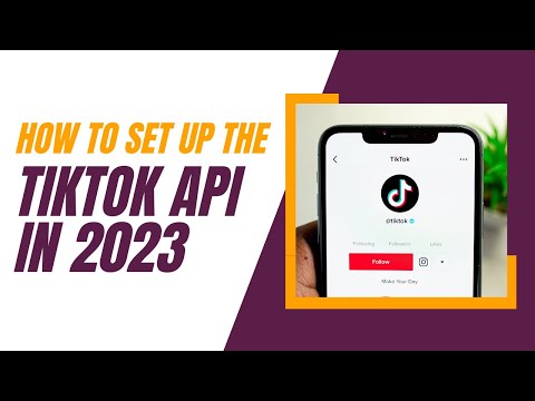 How to setup new API credentials in the TikTok developer console in 2023?