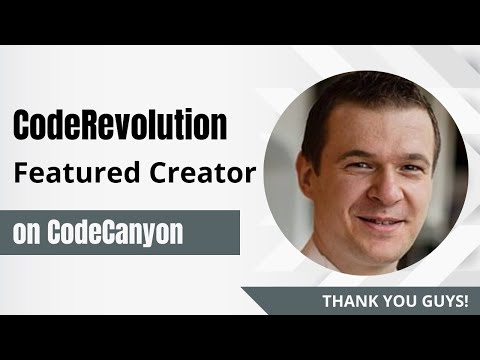 🎉 Chosen as Codecanyon’s Featured Creator of the Week! Thank you guys for your support! 🎉