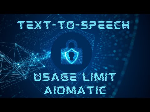 Mastering Aiomatic’s Text-to-Speech API: New Feature – Managing Usage Limits 🎙️💻