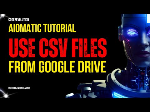 Aiomatic Tutorial: How to Use Google Drive to Upload CSV Files and Generate AI Content Using Them