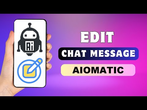 Aiomatic: Chatbot Users Can Manually Edit Chat Messages From Chat Bubbles In Conversation History