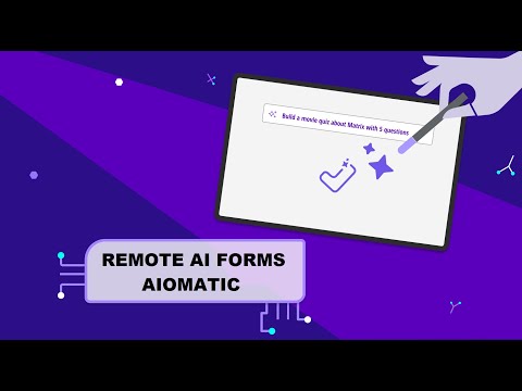 How To Use Remote AI Forms In Aiomatic?