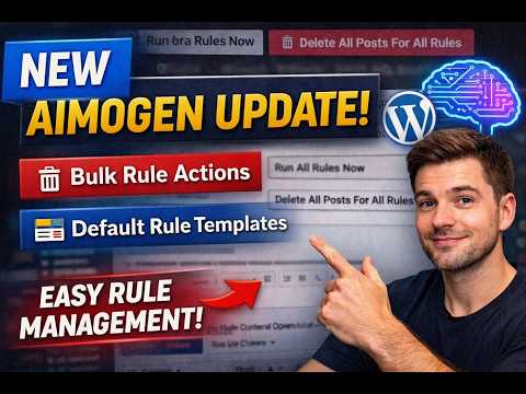 New Aimogen Features: Bulk Actions For Rules & Default Rule Templates