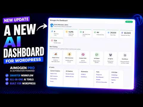 Aimogen Pro Update – A New AI Dashboard For The Plugin