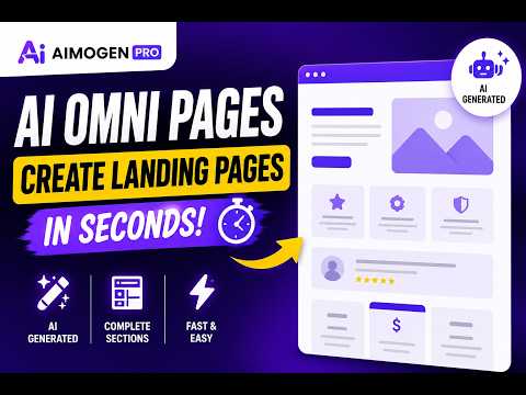 AI Omni Pages Tutorial – Create AI Generated Landing Pages