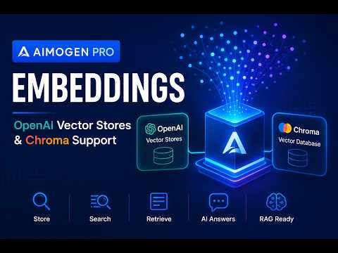 OpenAI Vector Stores and Chroma Embeddings in Aimogen Pro