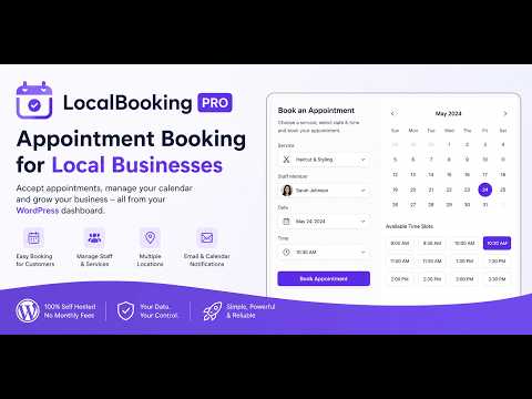 LocalBooking Pro for WordPress – Complete Appointment Booking Plugin Tutorial