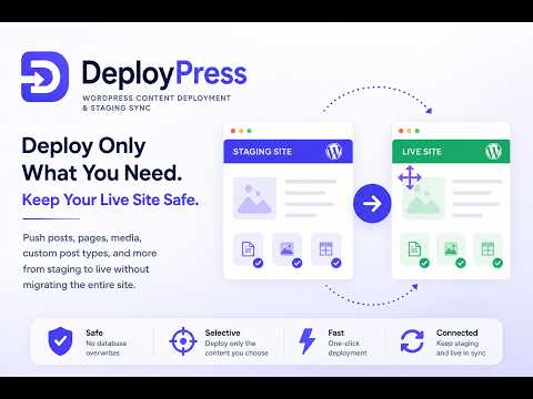 DeployPress Tutorial – Deploy WordPress Pages and Posts Between Staging and Live Sites