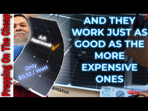 I Bought The CHEAPEST Solar Panels On Amazon – They’re Light Weight – Very Portable & They Bend!