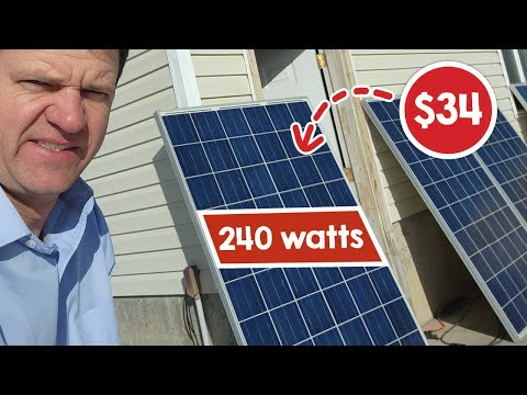 DIRT CHEAP USED SOLAR PANELS from SanTan Solar. $34. ( Real world review and test)