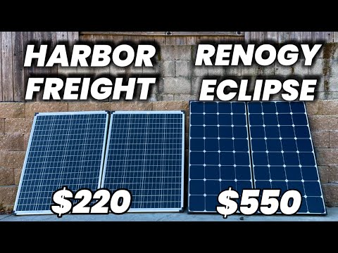 Best Solar Panel – Harbor Freight 100 Watt Solar VS Renogy Eclipse Solar