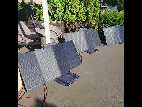 Panels in Series 3 EcoFlow 160w solar panels