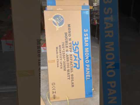 3 Star N Tipe Bifacial Mono solar panel setup 2025 #Bifacial #mono #2025  #panel #3star