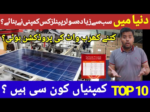 ☀️Top 10 Solar Panel Companies in the World and Pakistan (2025)