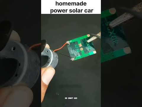 Homemade power solar car 🚗 👇🏻🤯 #shorts