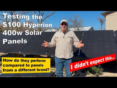 Testing the $100 Hyperion 400w Bifacial Solar Panels