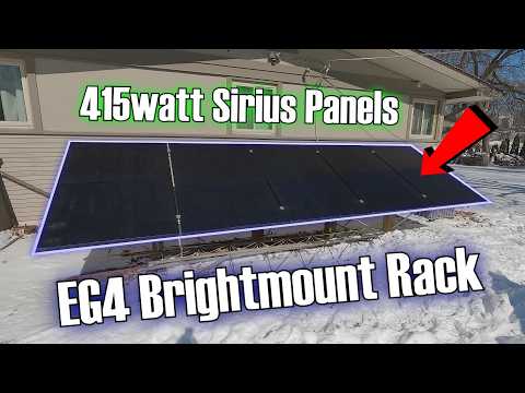Sirius 415w BiFacial Solar Panels with Snowy Cold Weather Update!