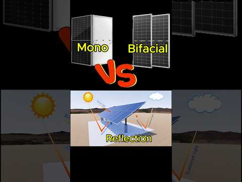 Monofacial vs Bifacial Solar Panels #renewable #solar #renewablepower #solarpanel #solareenergy