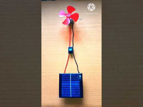 Fan vs solar panel 😱  #dcmotor #experiment