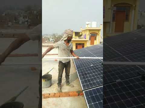 How to clean solar panel at home??