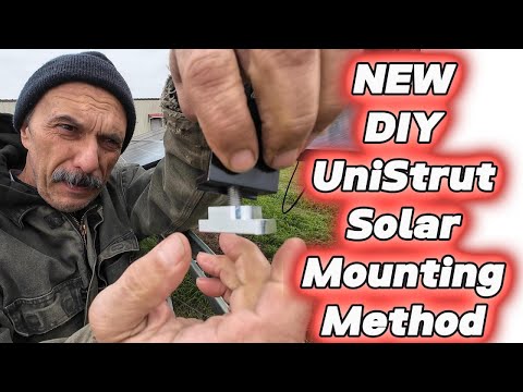 How To Mount Solar Panels On Unistrut DIY New Method!