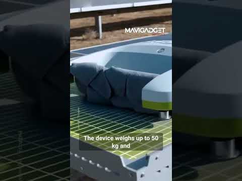 These robots are cleaning solar panels!⁠ ⁠ The Ecoppia robot is a fully autonomous water-free