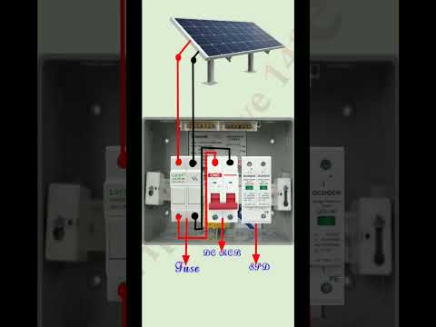 Solar panel full wiring design #solar #wiring #shortfeed #electrician