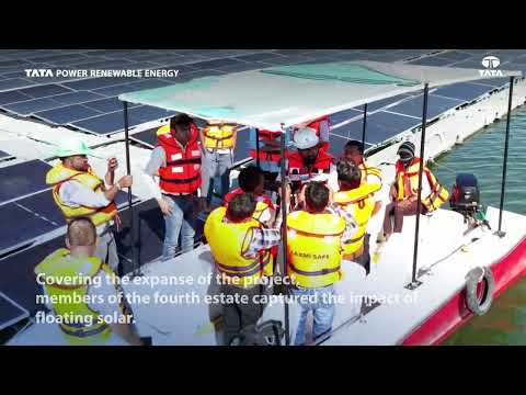 Media Explores Omkareshwar Floating Solar Power Plant | Tata Power Solar